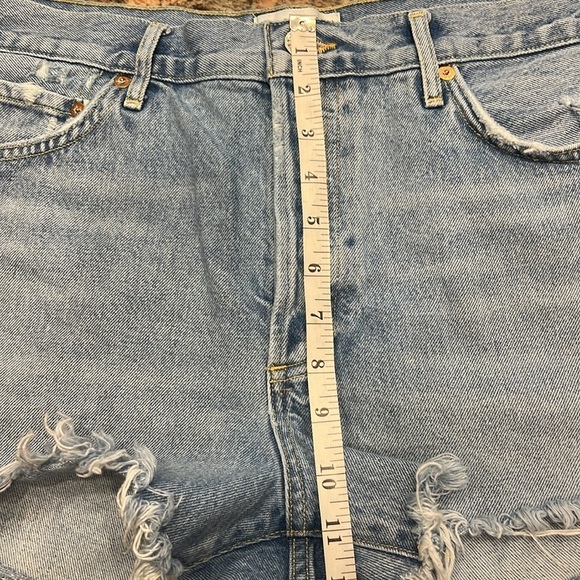 AGOLDE PARKER distressed, butterfly, frayed Jean shorts SZ 31 - Picture 9 of 12